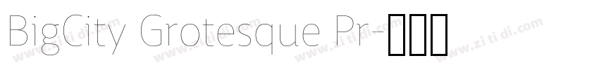 BigCity Grotesque Pr字体转换 BigCity Grotesque Pr字体转换